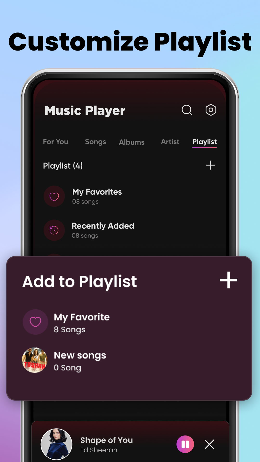 اسکرین شات 5 برنامه Music Player & MP3 - XMusic