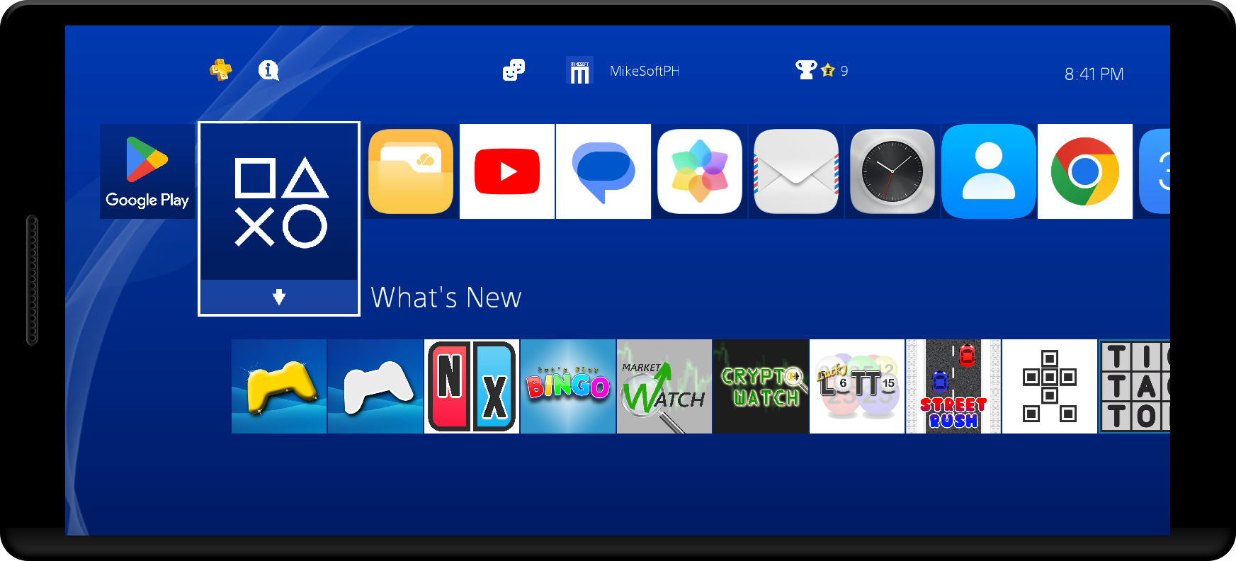 اسکرین شات 2 برنامه PS4 Launcher - Simulator