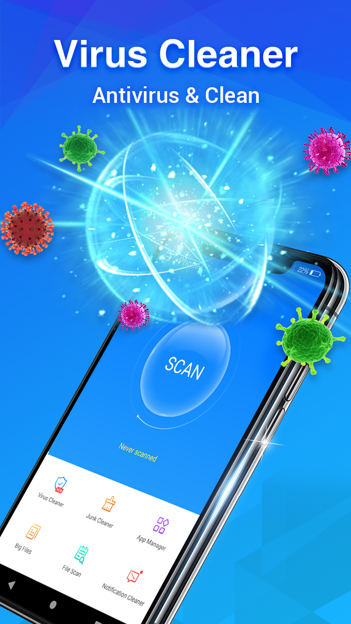 اسکرین شات 1 برنامه Virus Cleaner, Antivirus Clean
