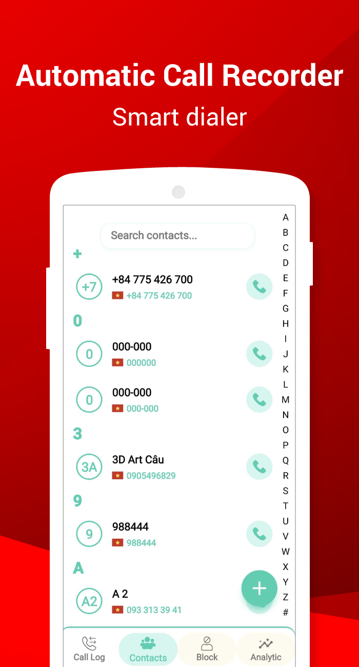 اسکرین شات 4 برنامه Automatic Call Recorder