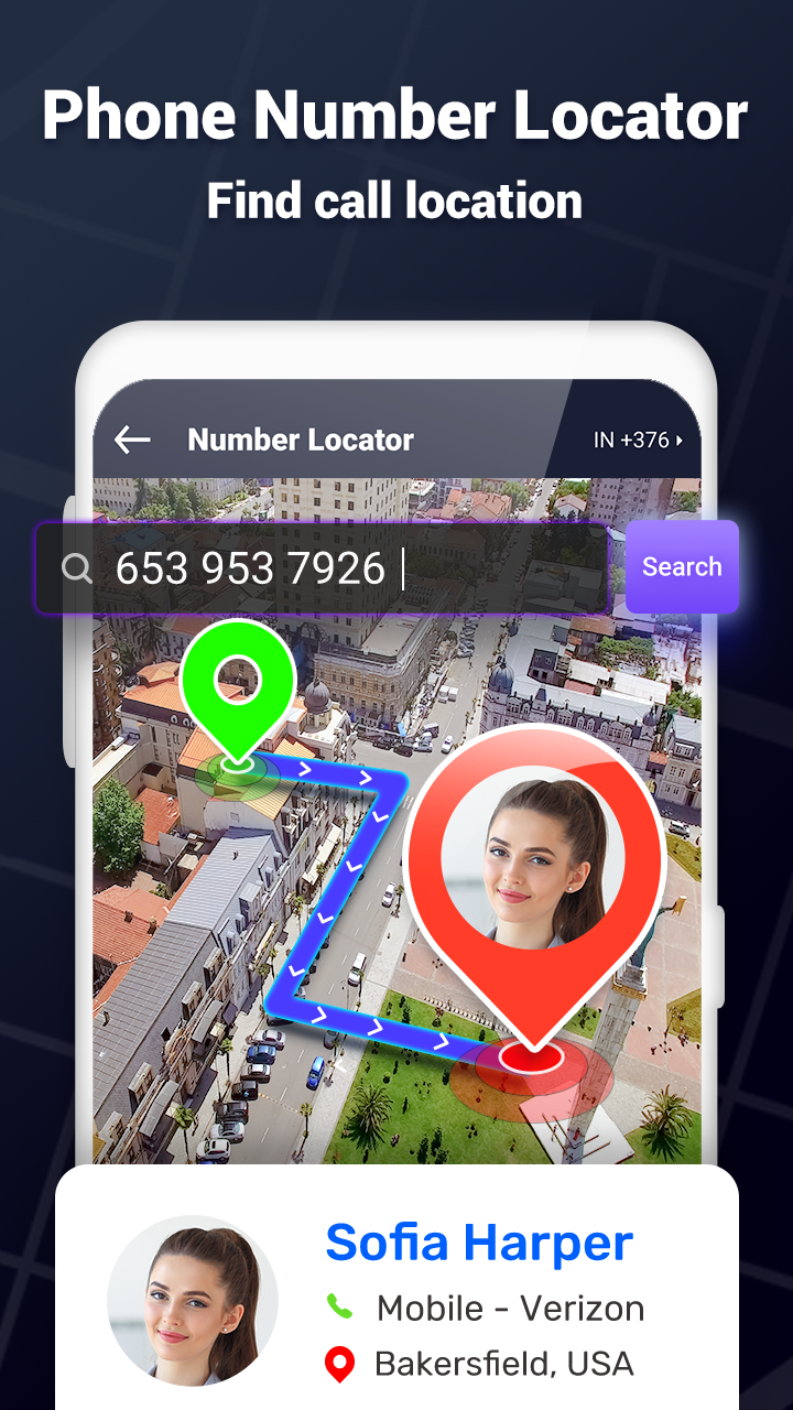 اسکرین شات 4 برنامه Phone Location: Caller ID App