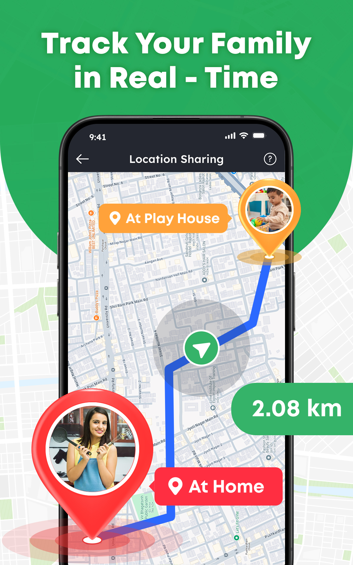 اسکرین شات 1 برنامه Phone Tracker : Family Tracker