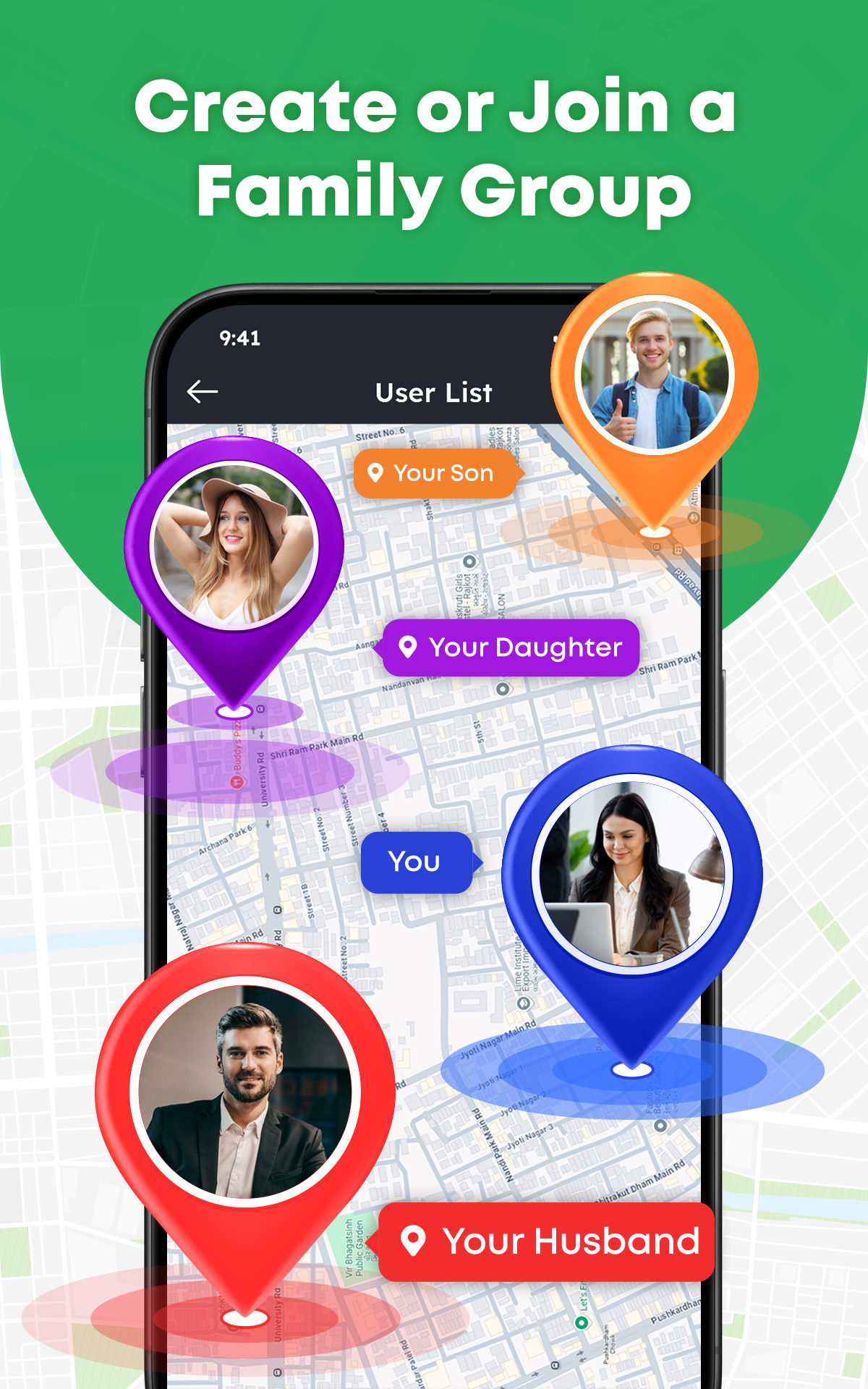 اسکرین شات 5 برنامه Phone Tracker : Family Tracker