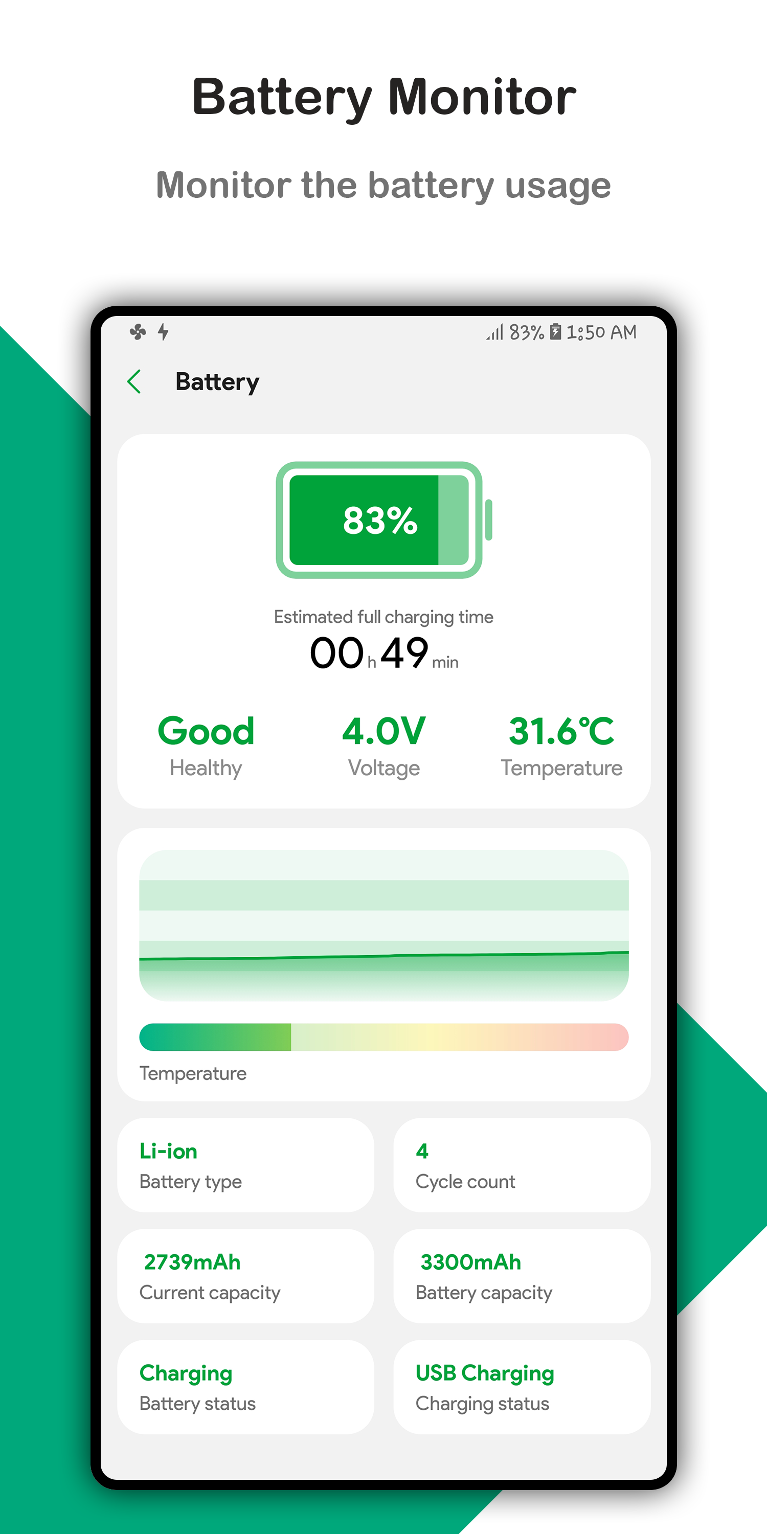 اسکرین شات 5 برنامه CPU Master - Battery, Cleaner