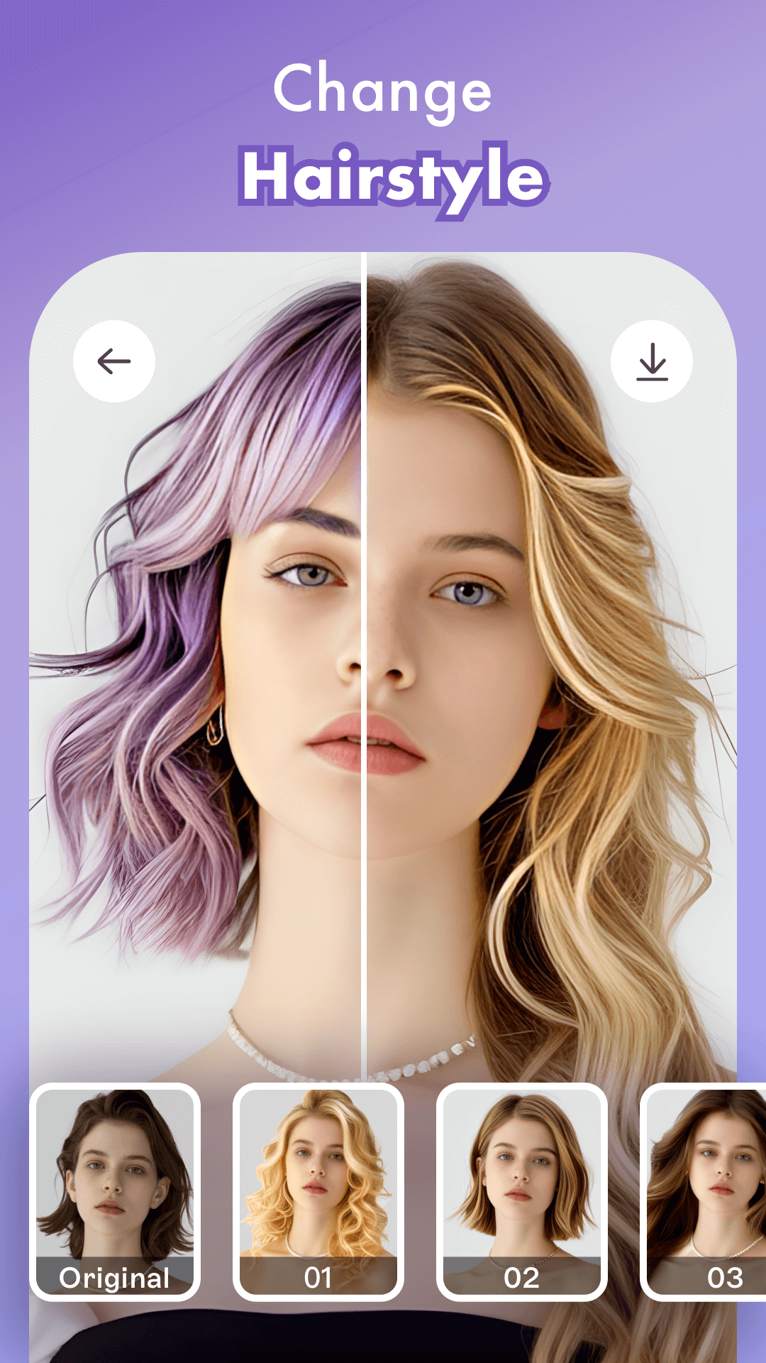 اسکرین شات 5 برنامه Makeup Camera Hair Face Editor