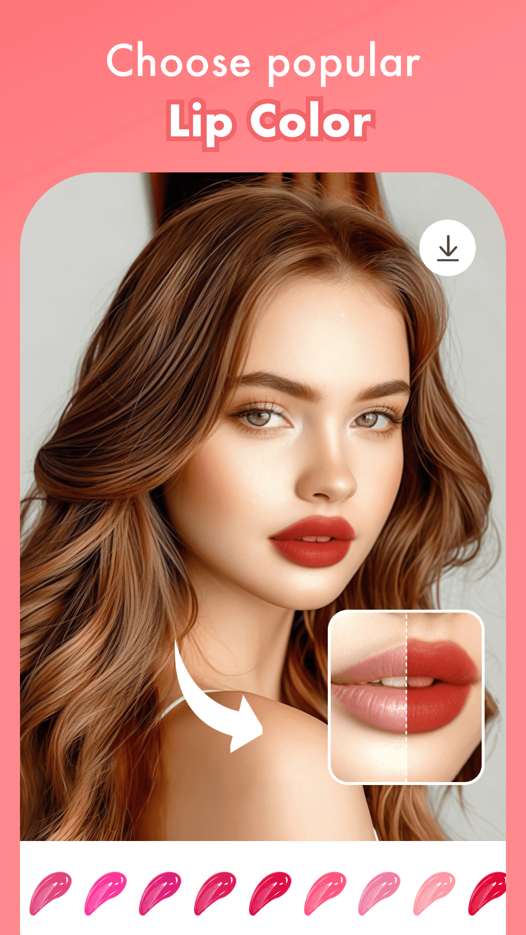 اسکرین شات 4 برنامه Makeup Camera Hair Face Editor