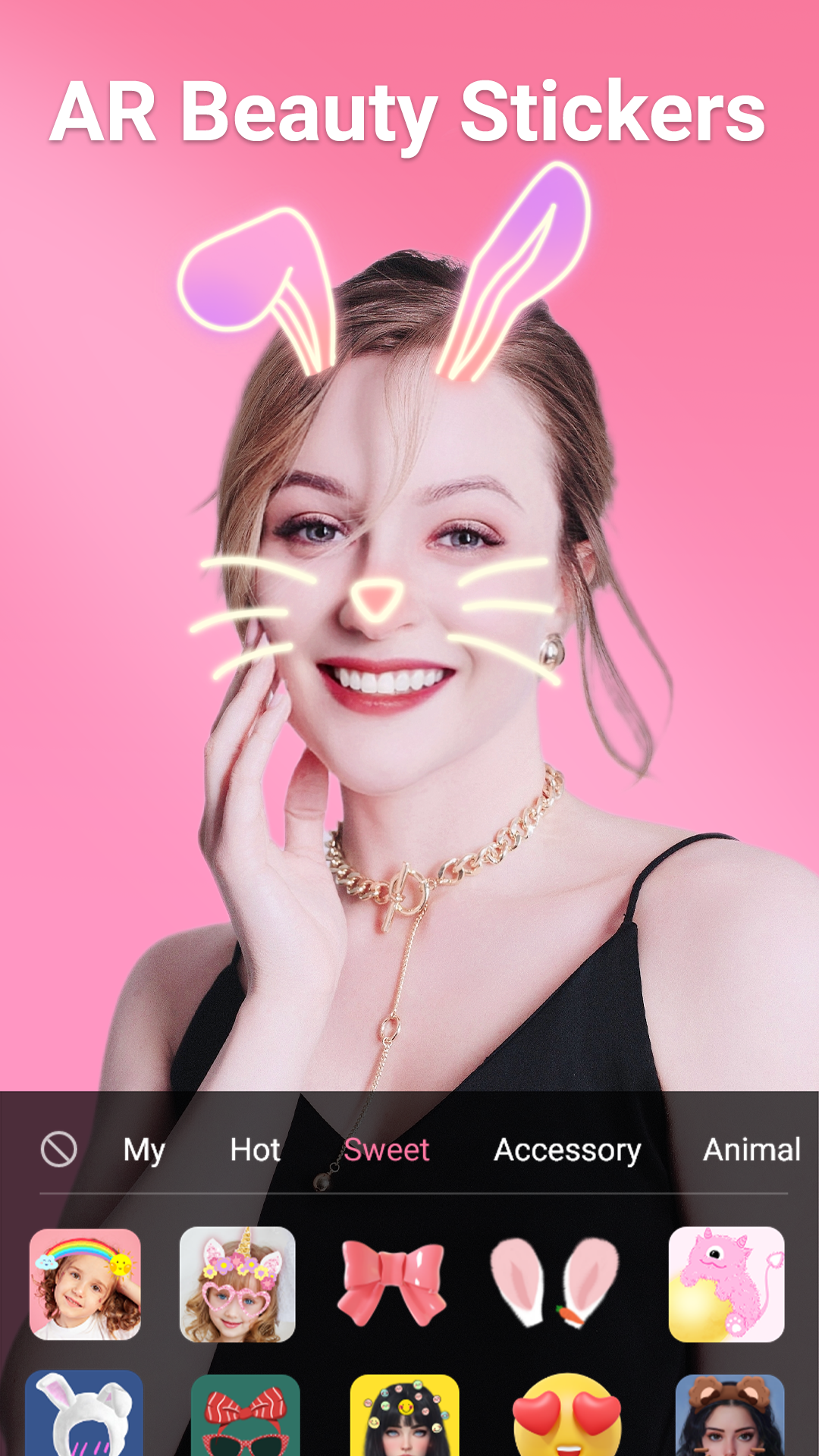 اسکرین شات 3 برنامه Beauty Camera - Sweet Camera