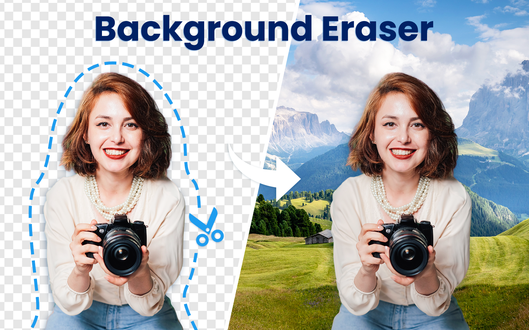 اسکرین شات 1 برنامه Background Eraser - BG Remover