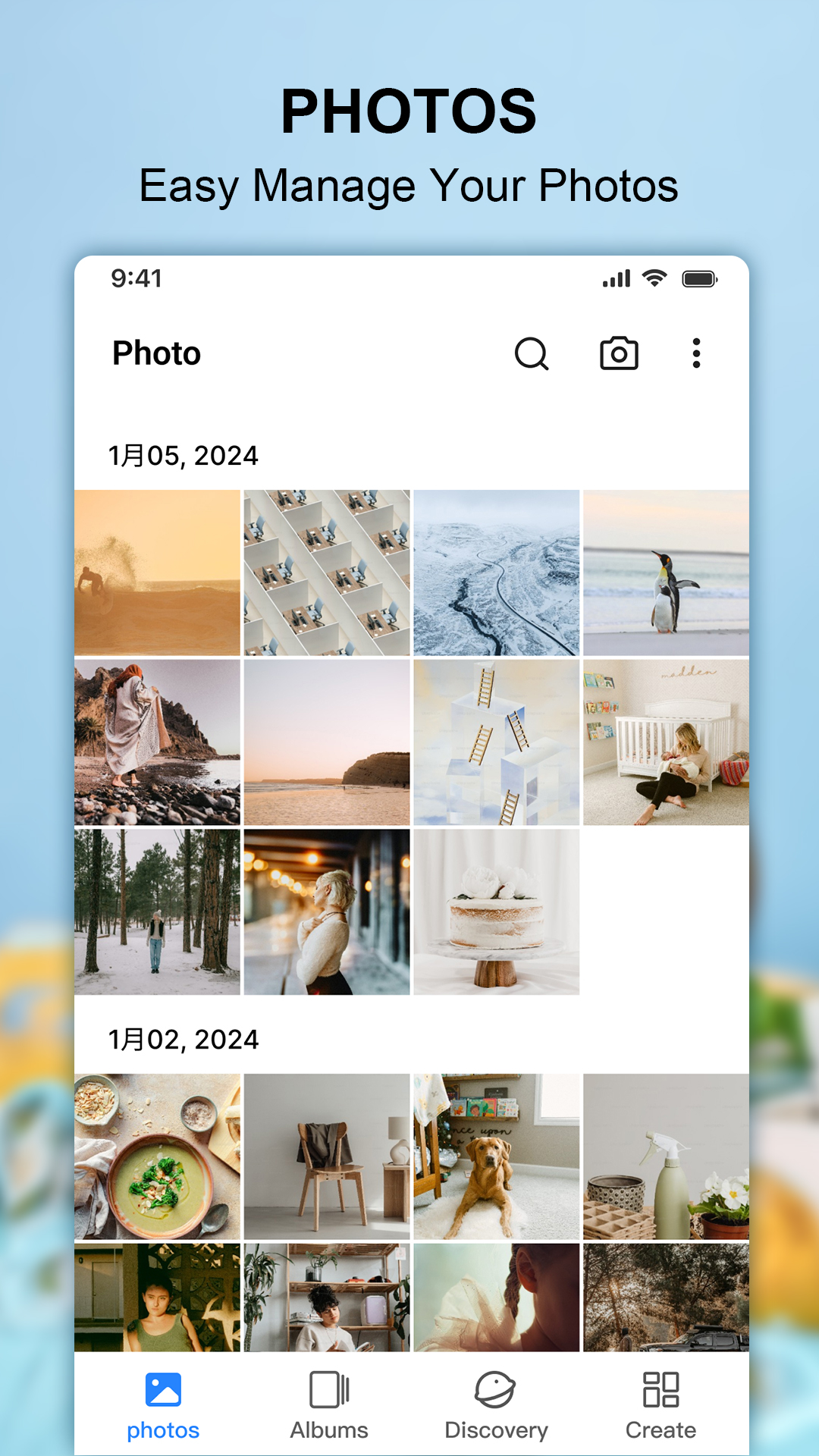 اسکرین شات 1 برنامه Photo Gallery & Video Gallery