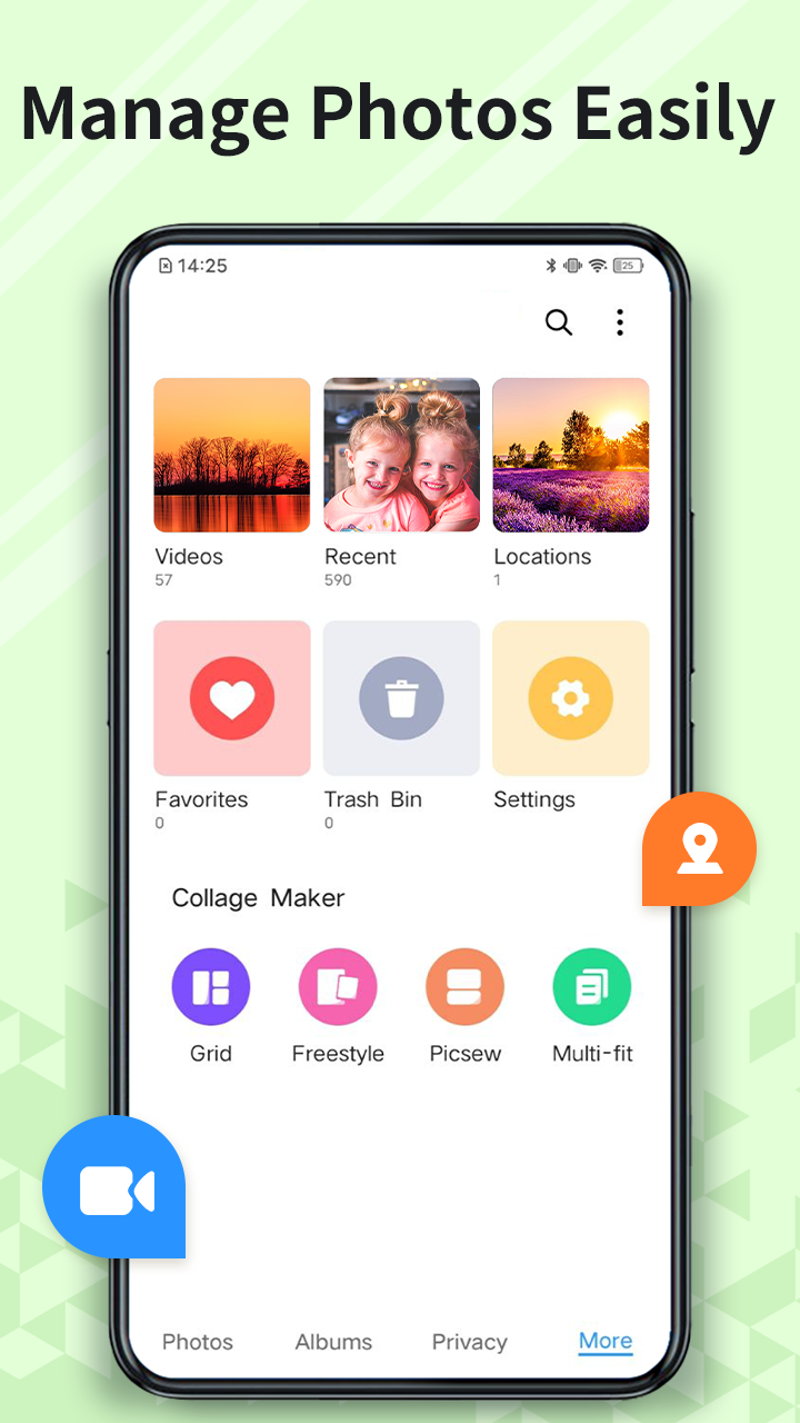 اسکرین شات 5 برنامه Gallery- Photo Gallery & Album