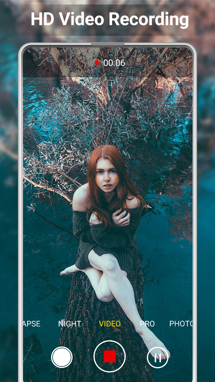 اسکرین شات 4 برنامه HD Camera for Android: 4K Cam