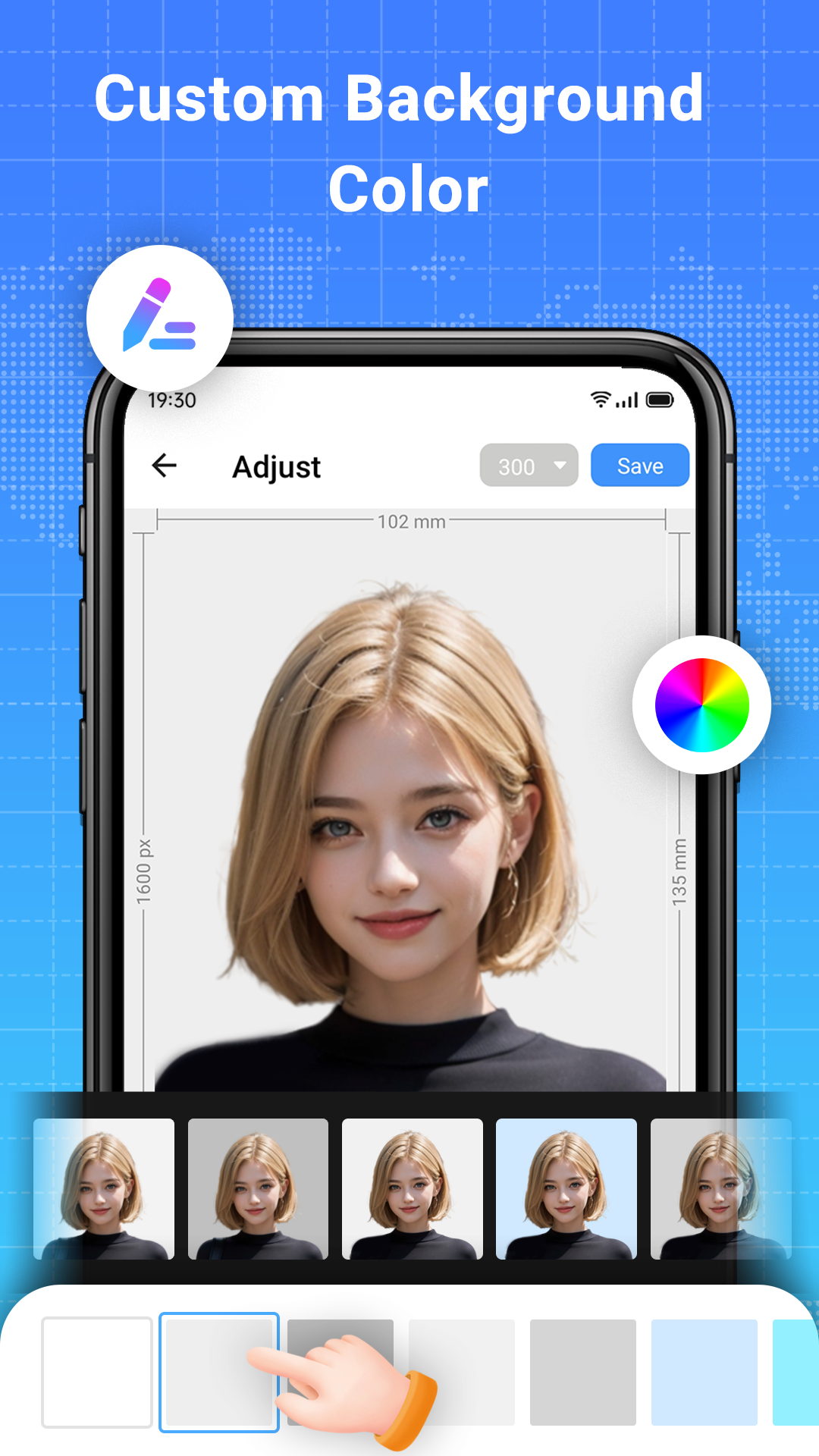اسکرین شات 4 برنامه ID Photo: Passport Photo Maker