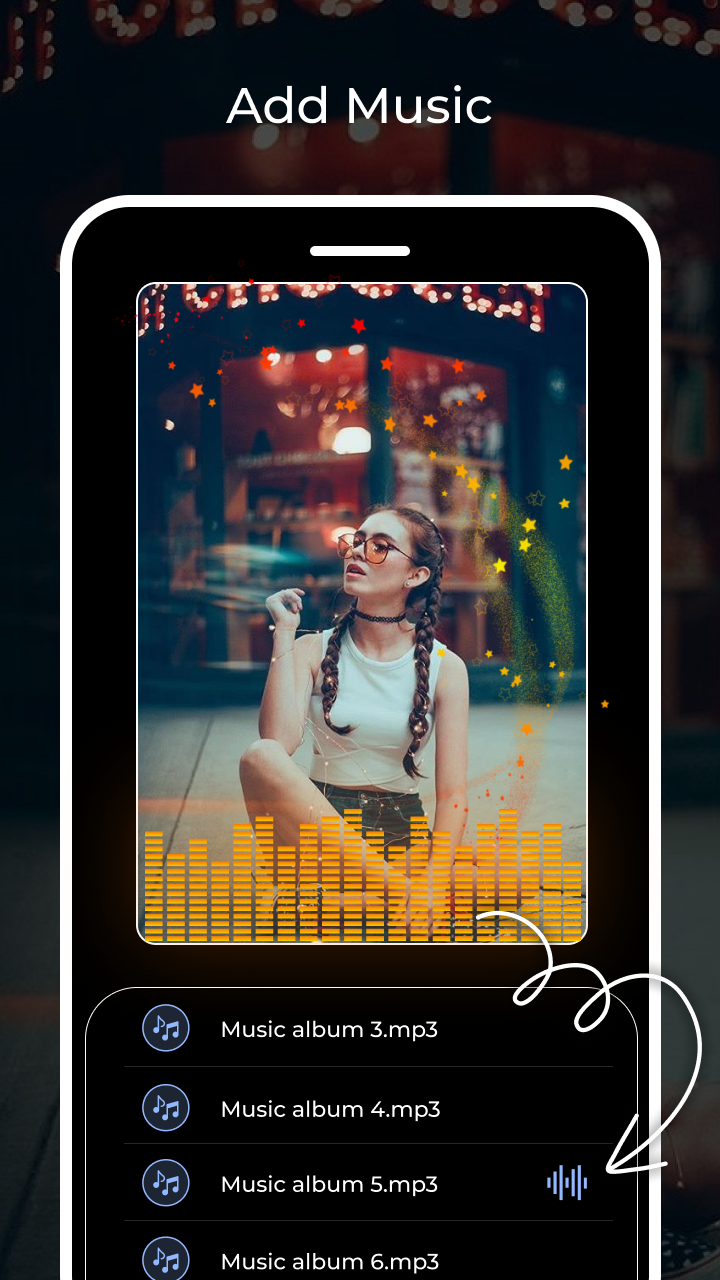 اسکرین شات 6 برنامه Music Beats Photo Video Maker