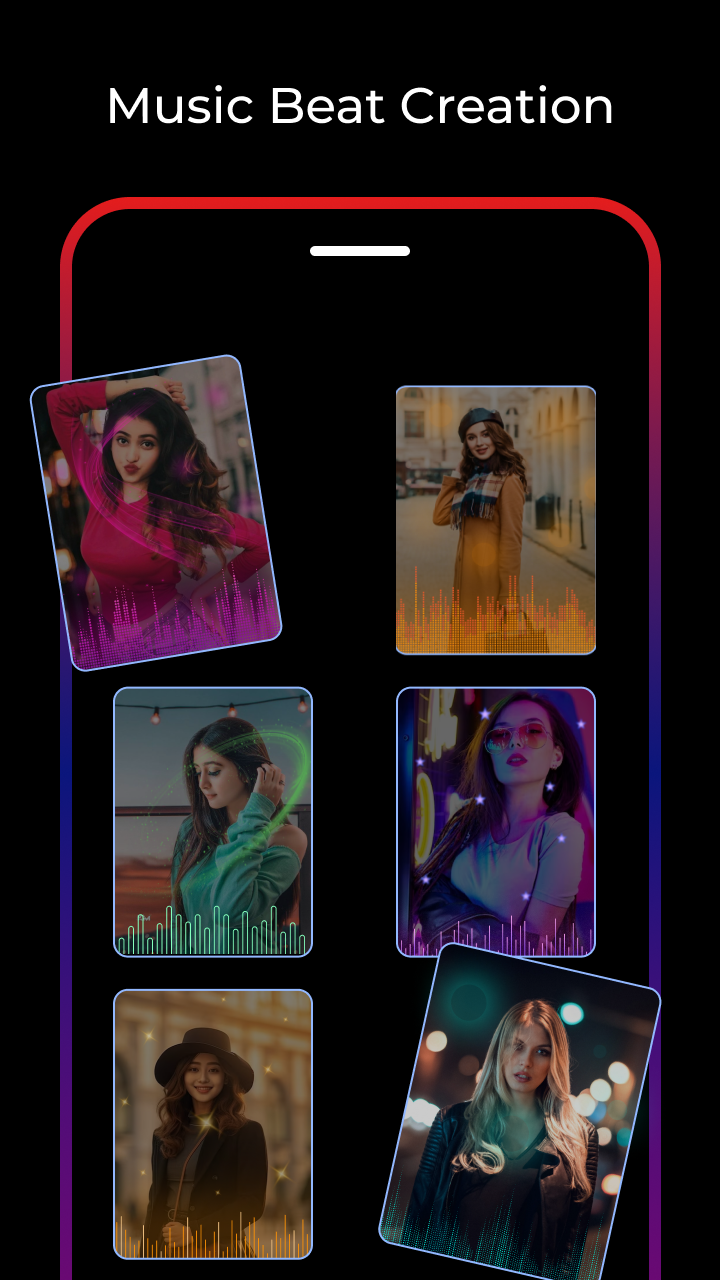 اسکرین شات 2 برنامه Music Beats Photo Video Maker