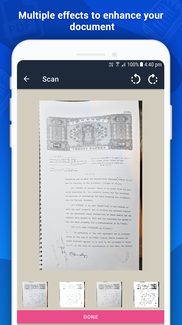 اسکرین شات 4 برنامه Camera Scanner