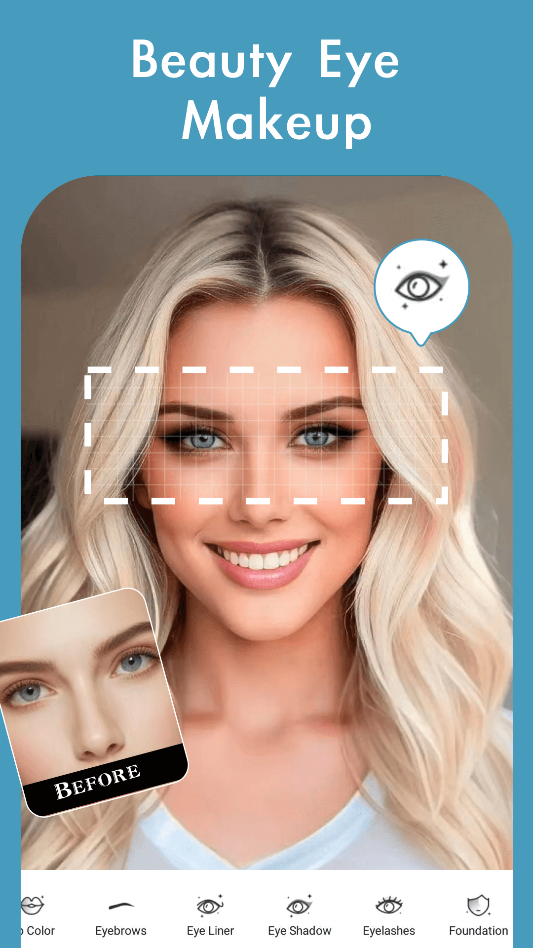 اسکرین شات 3 برنامه Pretty Makeup - Beauty Camera