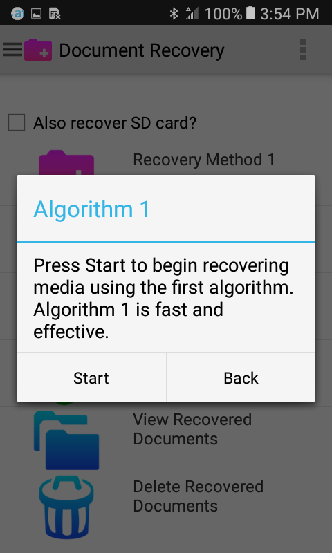 اسکرین شات 2 برنامه Document Recovery