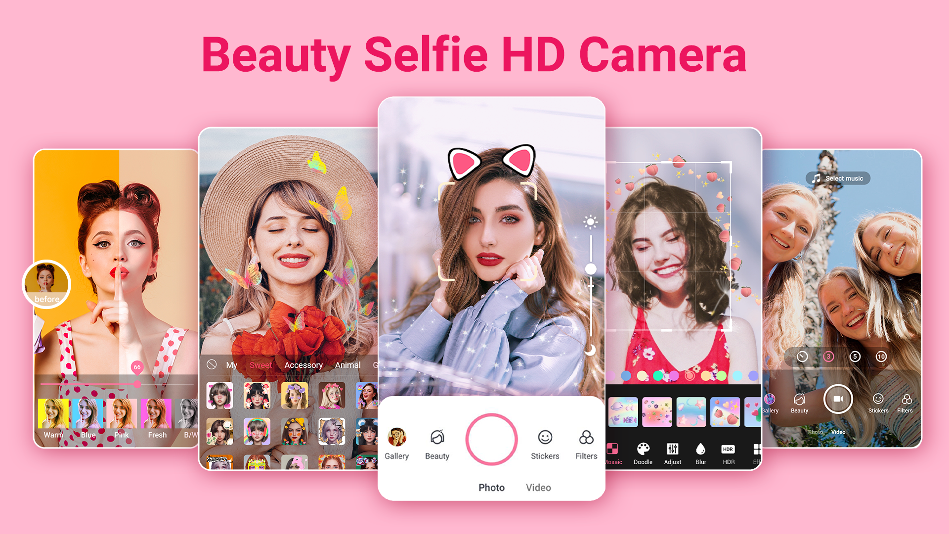 اسکرین شات 1 برنامه Beauty Camera - Selfie Camera