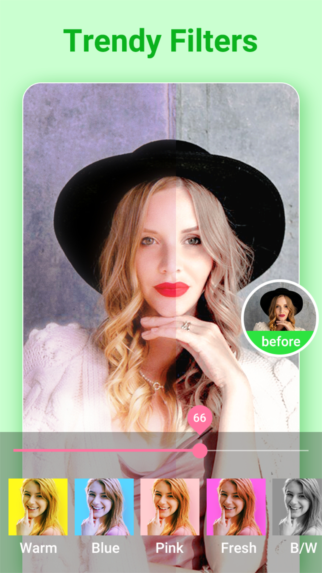 اسکرین شات 5 برنامه Beauty Camera - Selfie Camera