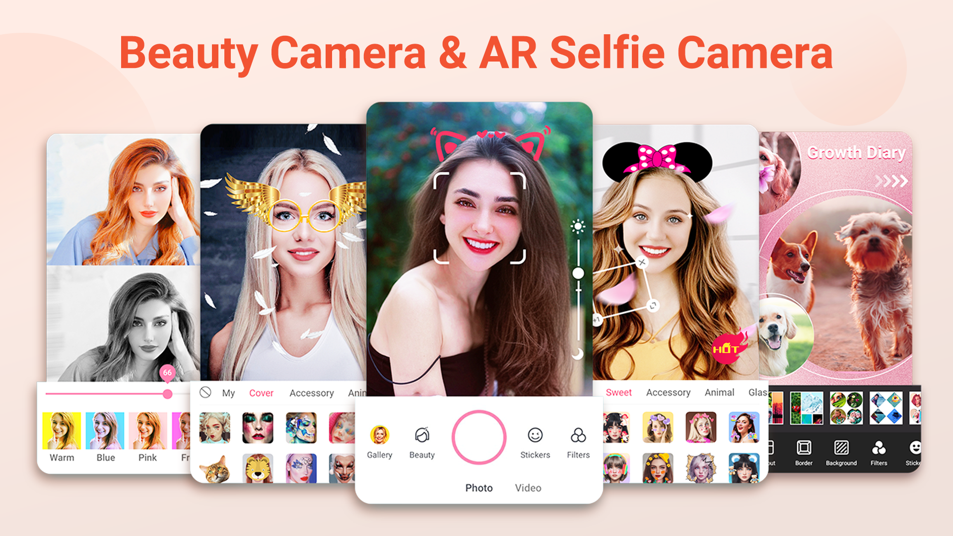 اسکرین شات 1 برنامه Selfie Camera - Beauty Camera