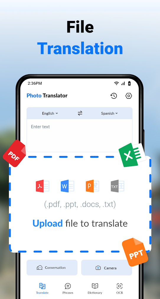 اسکرین شات 5 برنامه Photo Translator- All Language