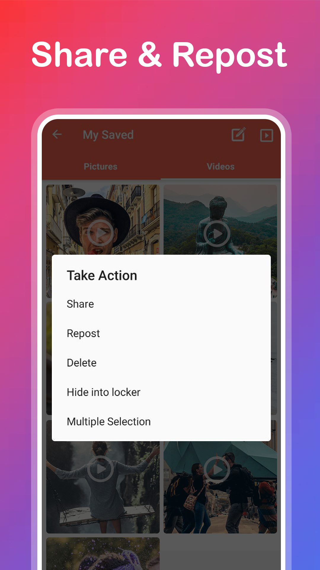 اسکرین شات 5 برنامه Video Downloader for Instagram