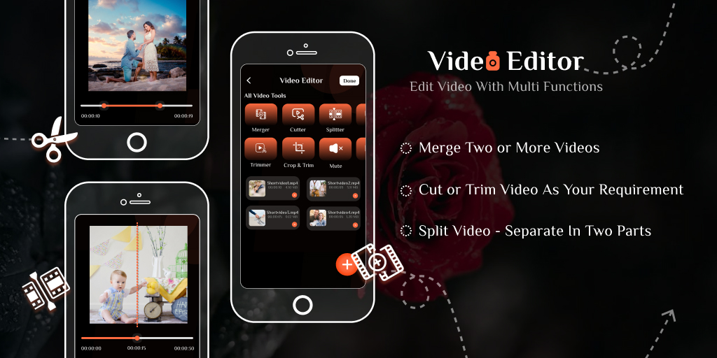 اسکرین شات 2 برنامه Unlimited Video Merger Joiner