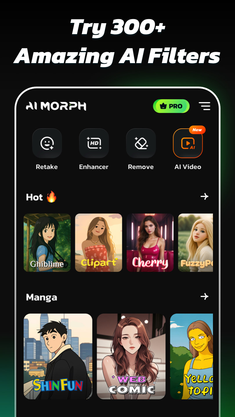 اسکرین شات 6 برنامه AI Photo Editor - AI Morph