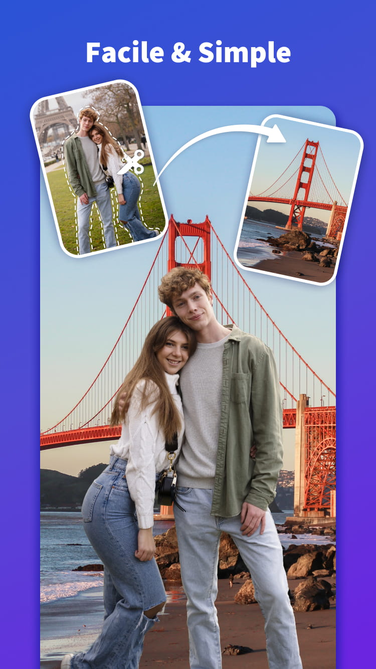 اسکرین شات 1 برنامه Couper et Coller des Photos