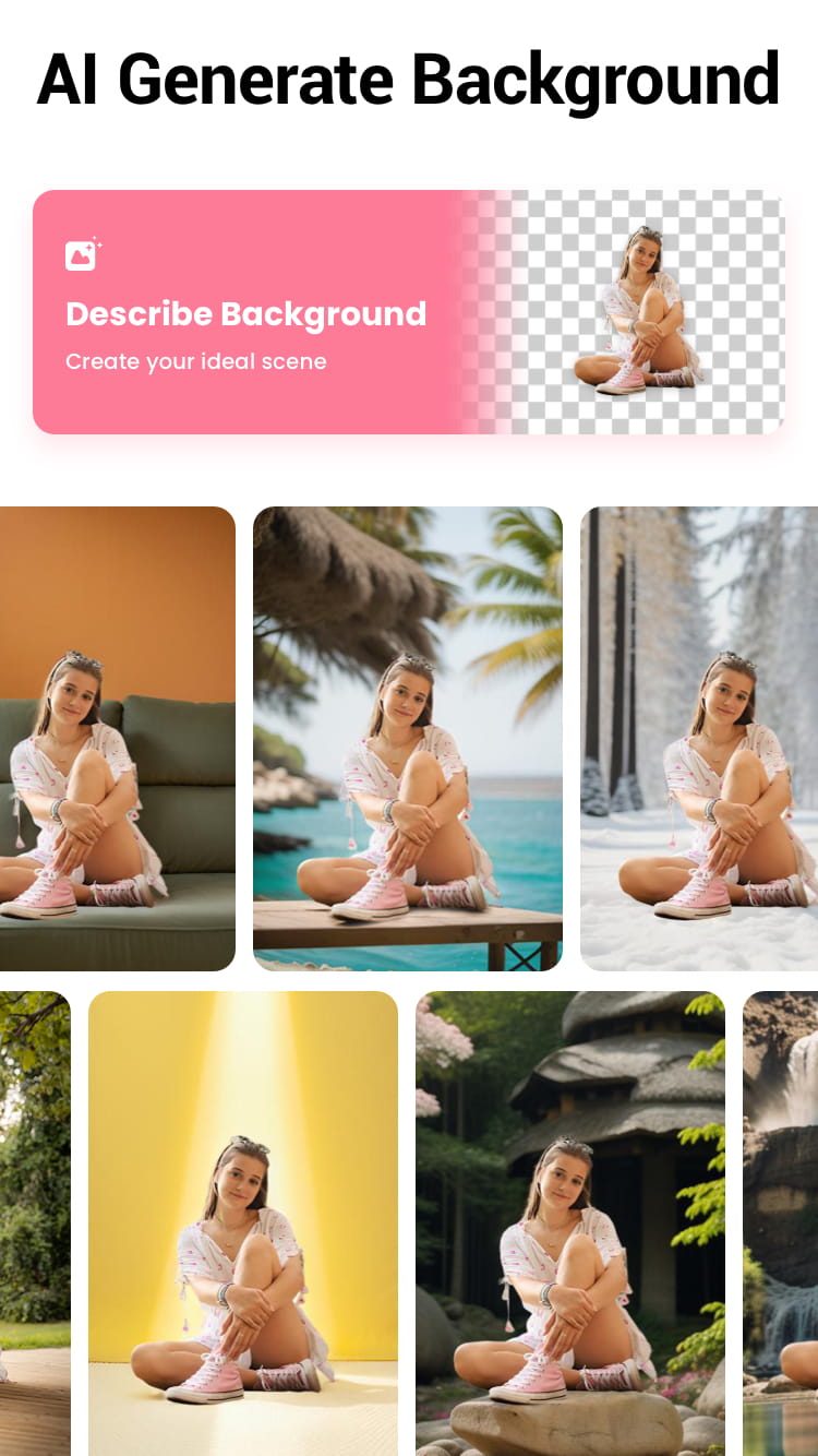 اسکرین شات 2 برنامه Background Eraser Photo Editor