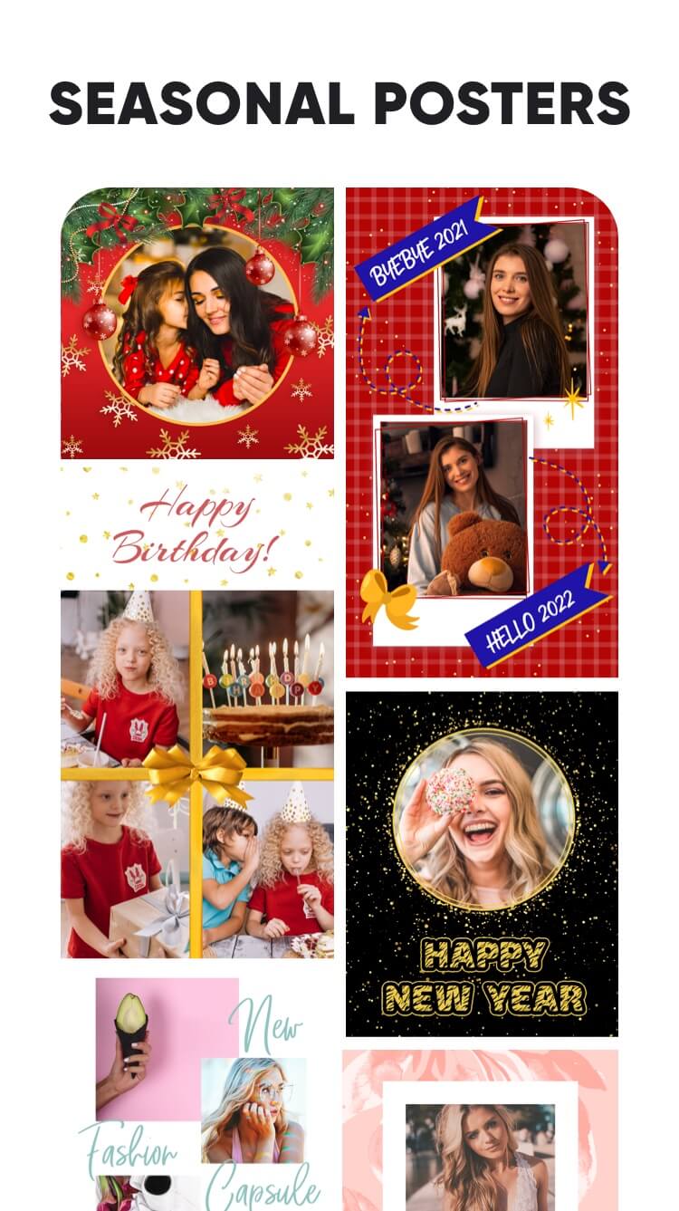 اسکرین شات 4 برنامه Photo Collage & Grid