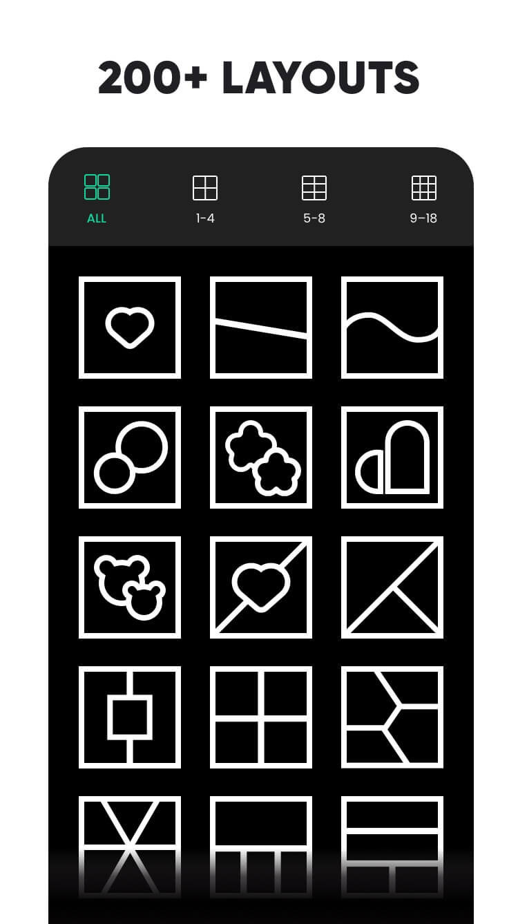 اسکرین شات 3 برنامه Photo Collage & Grid