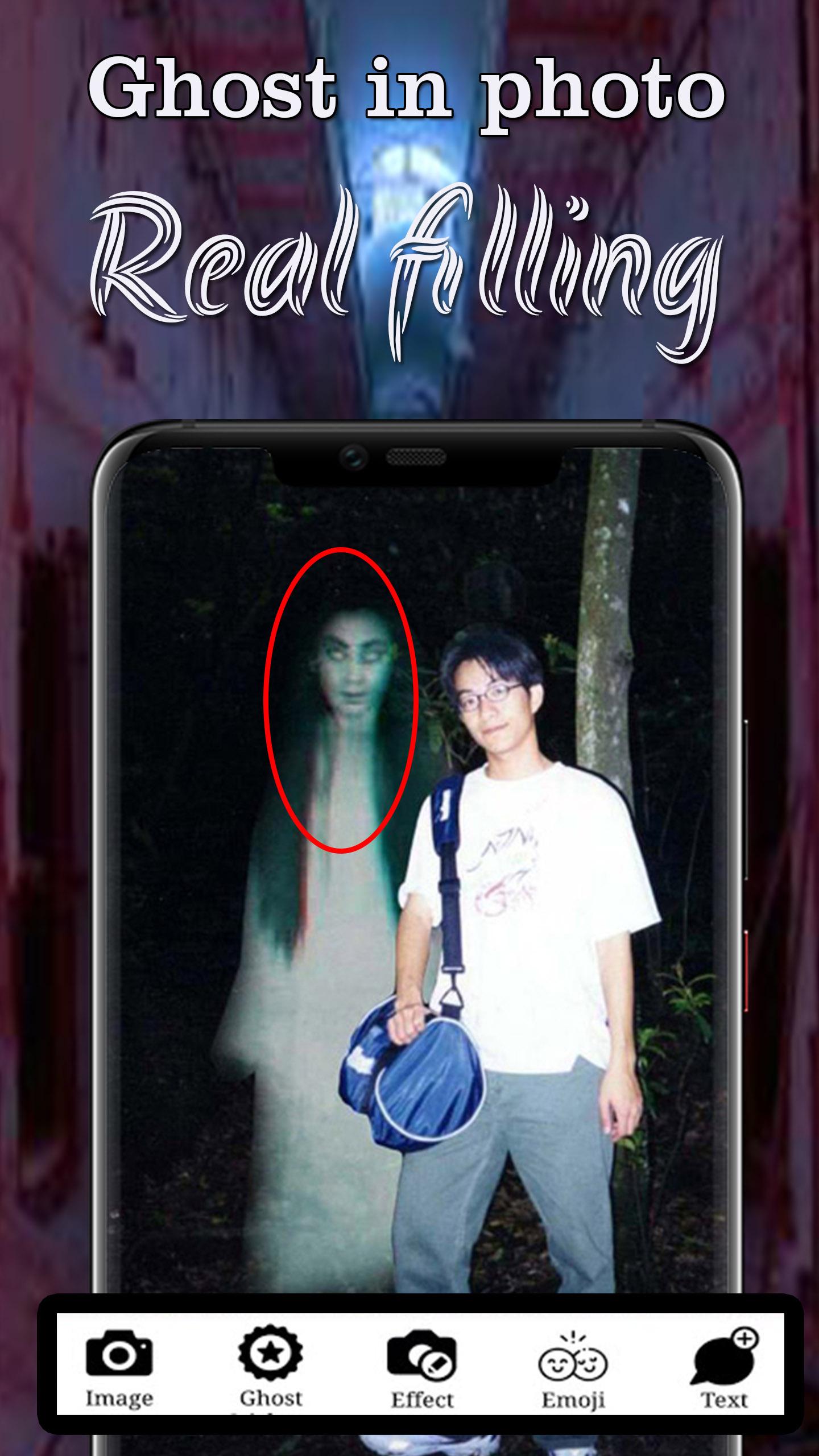 اسکرین شات 2 برنامه Ghost Photo Editor: Scary