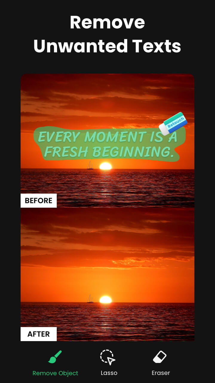 اسکرین شات 4 برنامه Retouch - Remove Objects