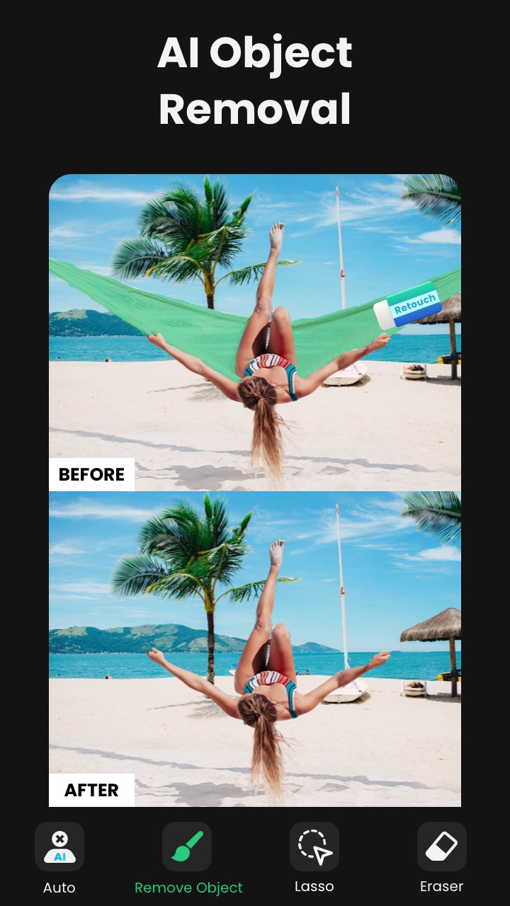 اسکرین شات 2 برنامه Retouch - Remove Objects
