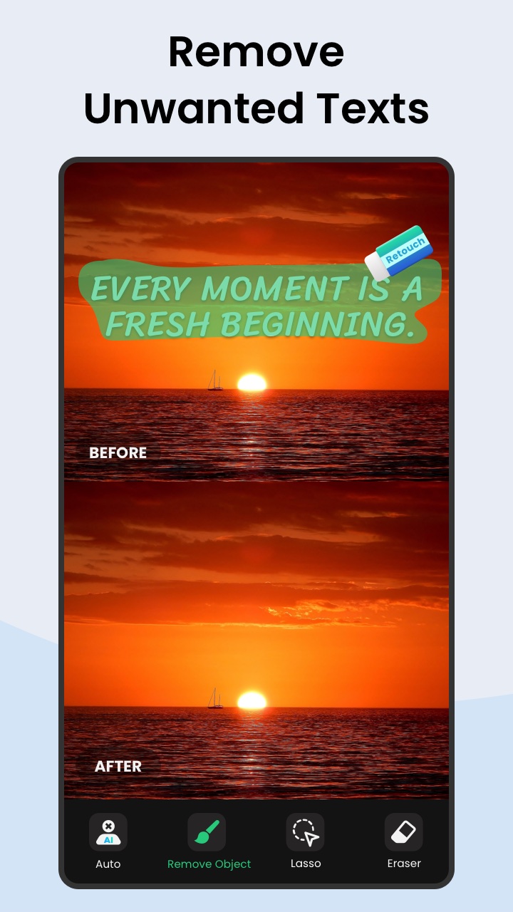 اسکرین شات 8 برنامه Retouch - Remove Objects