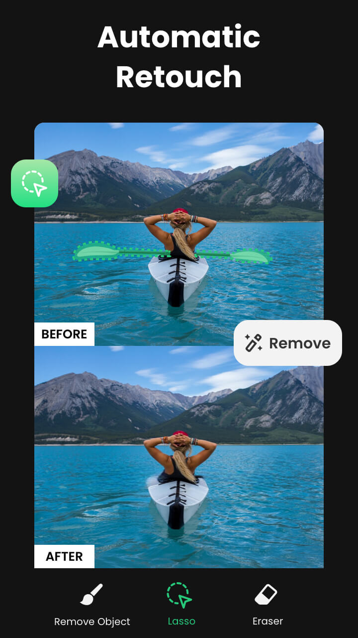 اسکرین شات 5 برنامه Retouch - Remove Objects