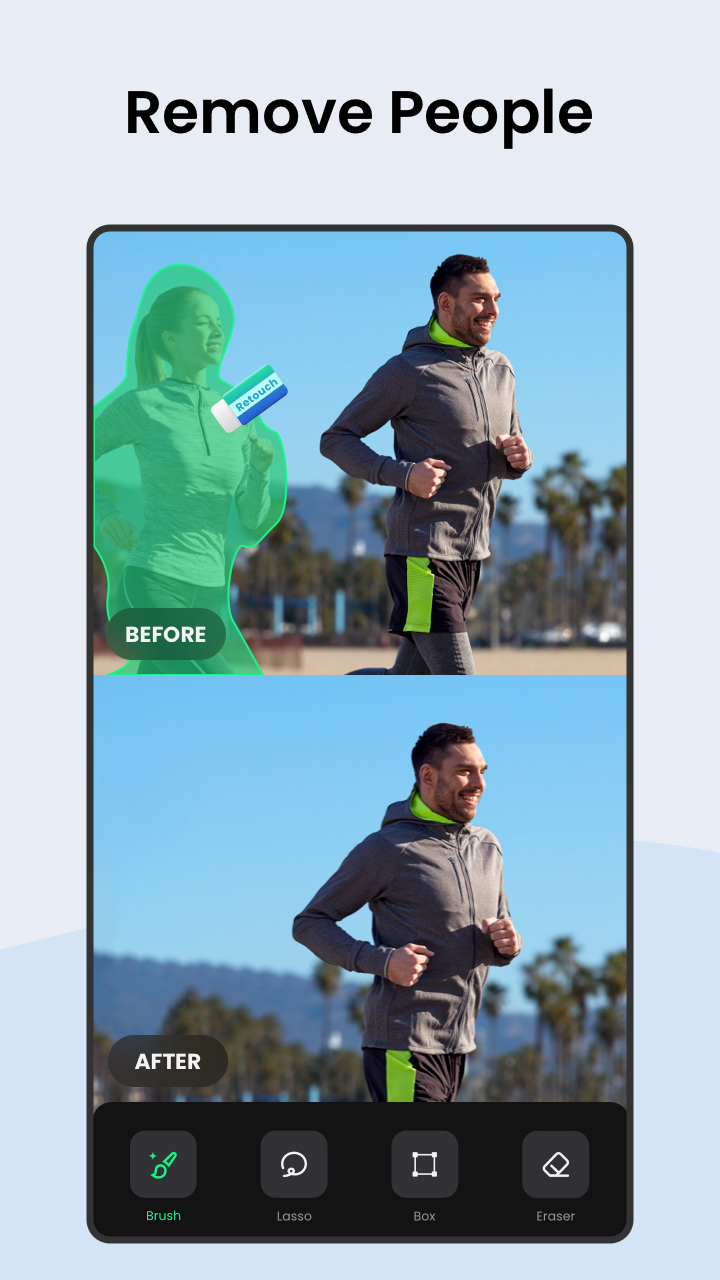 اسکرین شات 2 برنامه Retouch - Remove Objects