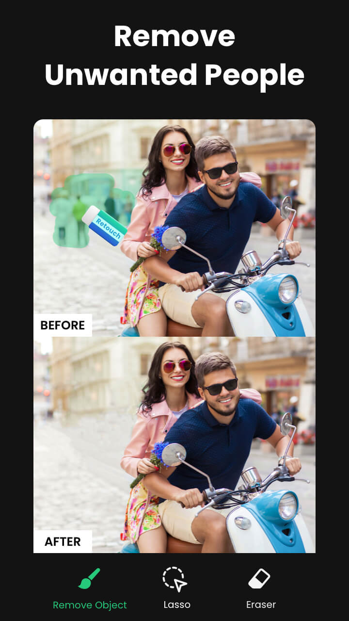 اسکرین شات 2 برنامه Retouch - Remove Objects