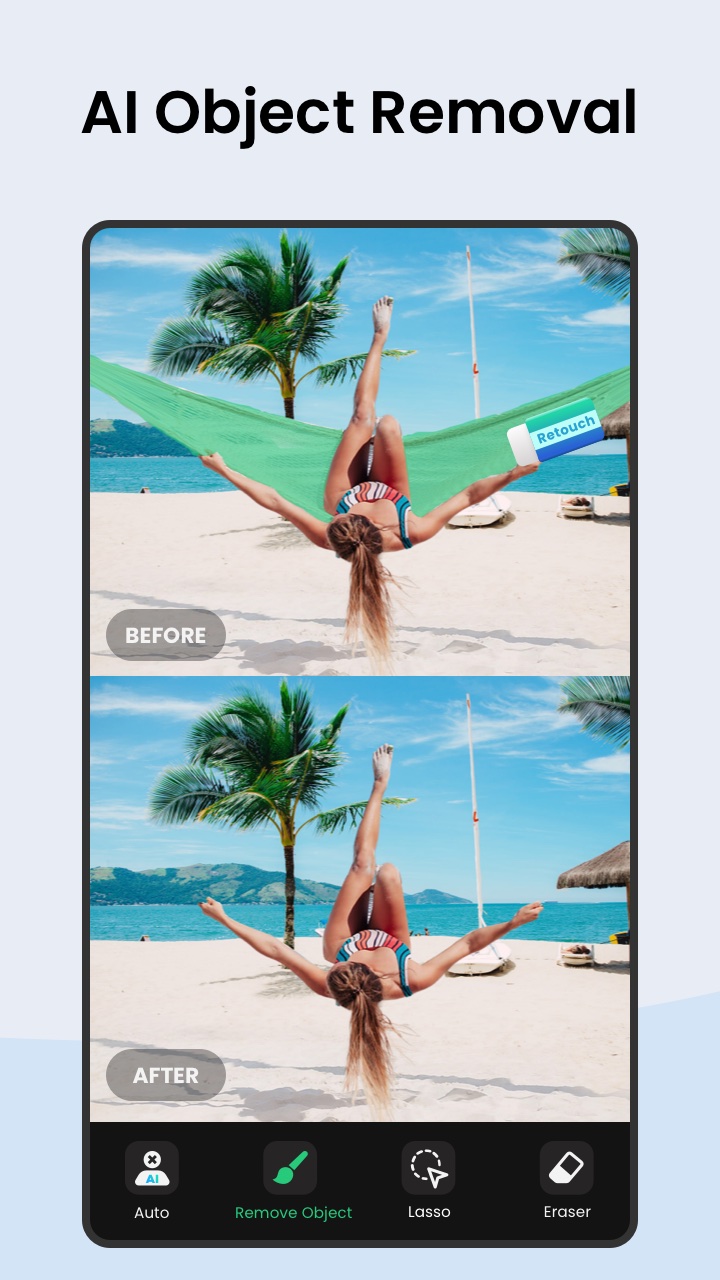 اسکرین شات 2 برنامه Remove Objects - Photo Editor