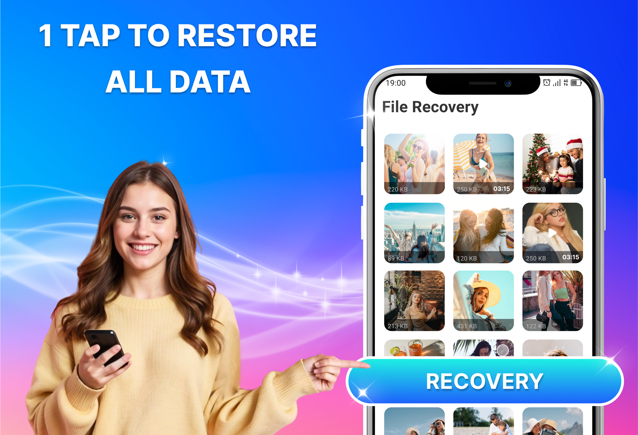 اسکرین شات 2 برنامه Photo Recovery, All Restore