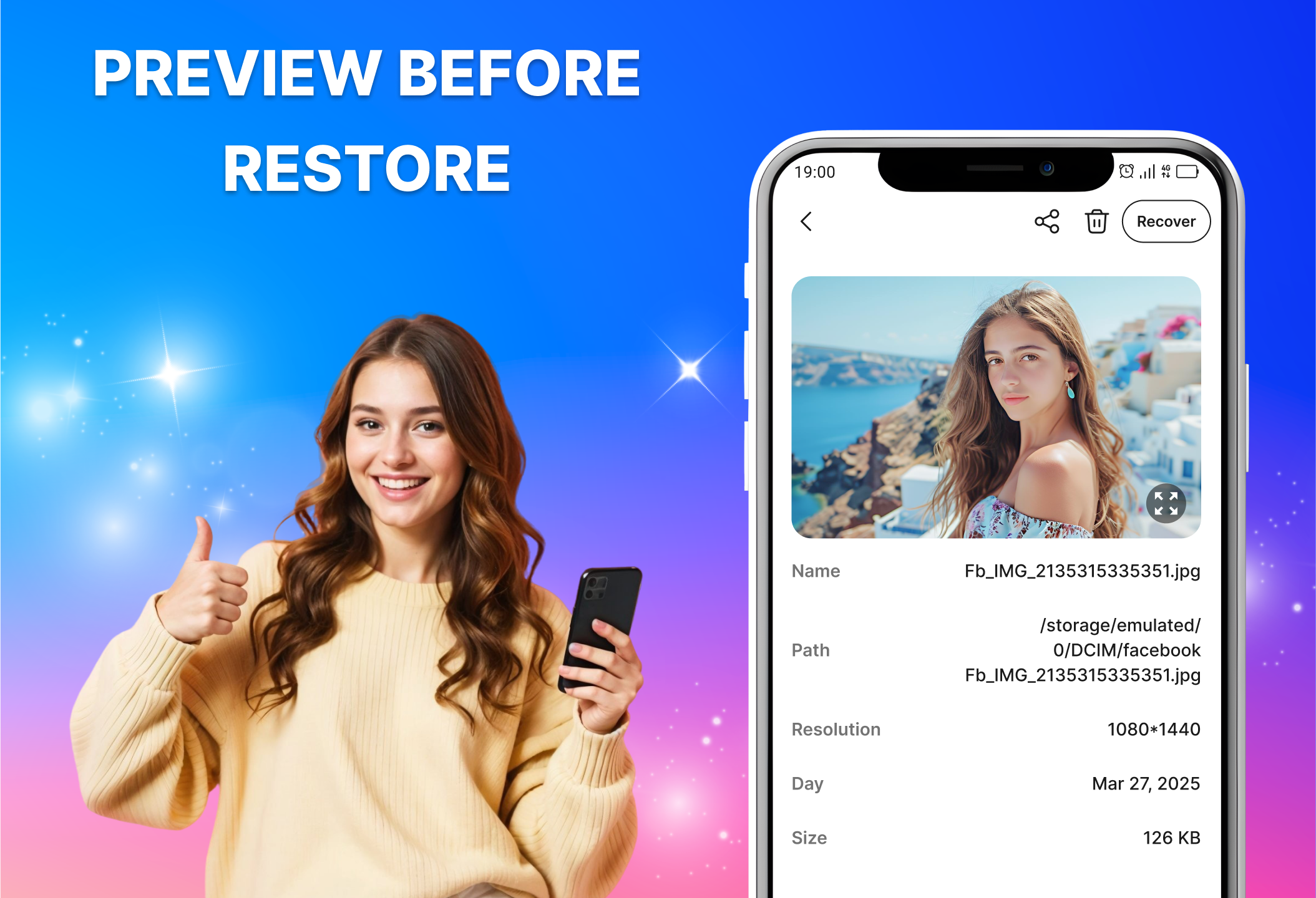 اسکرین شات 3 برنامه Photo Recovery, All Restore