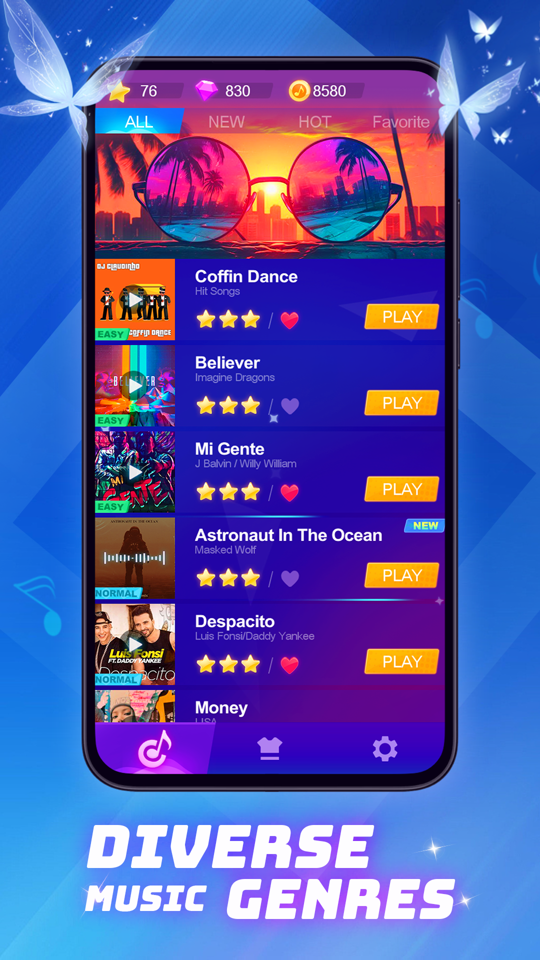 اسکرین شات 1 بازی Piano Beat: Rhythm Stars