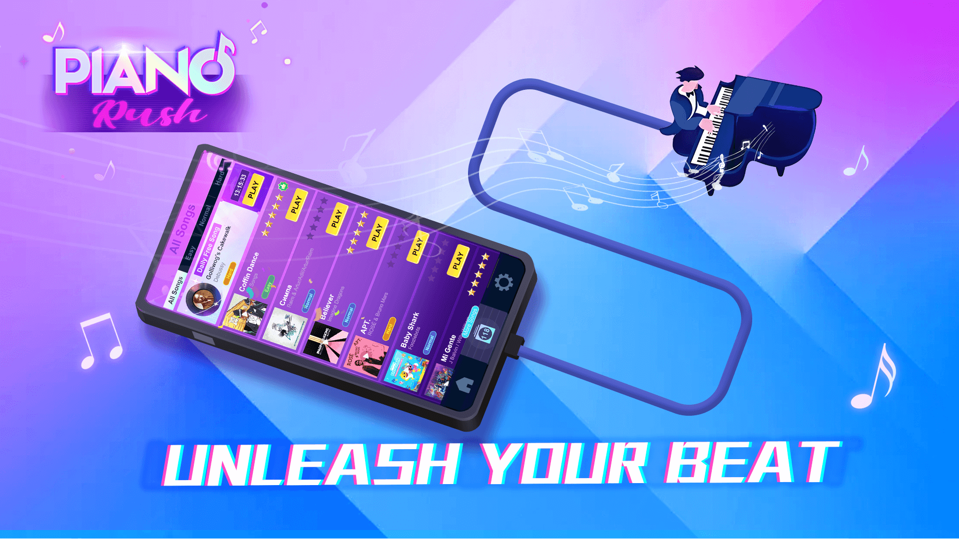اسکرین شات 7 بازی Piano Rush: Magic Rhythm