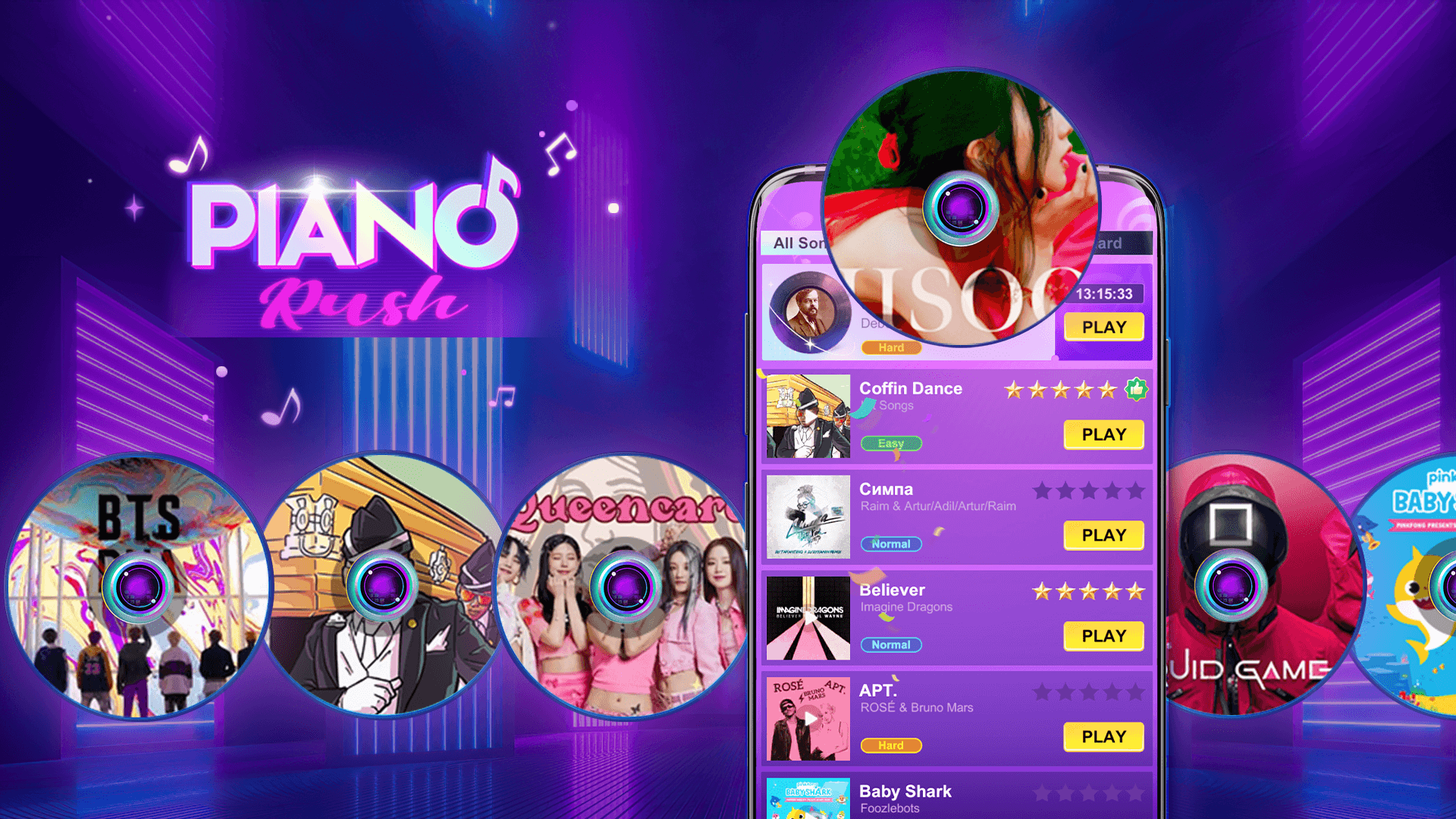 اسکرین شات 8 بازی Piano Rush: Magic Rhythm