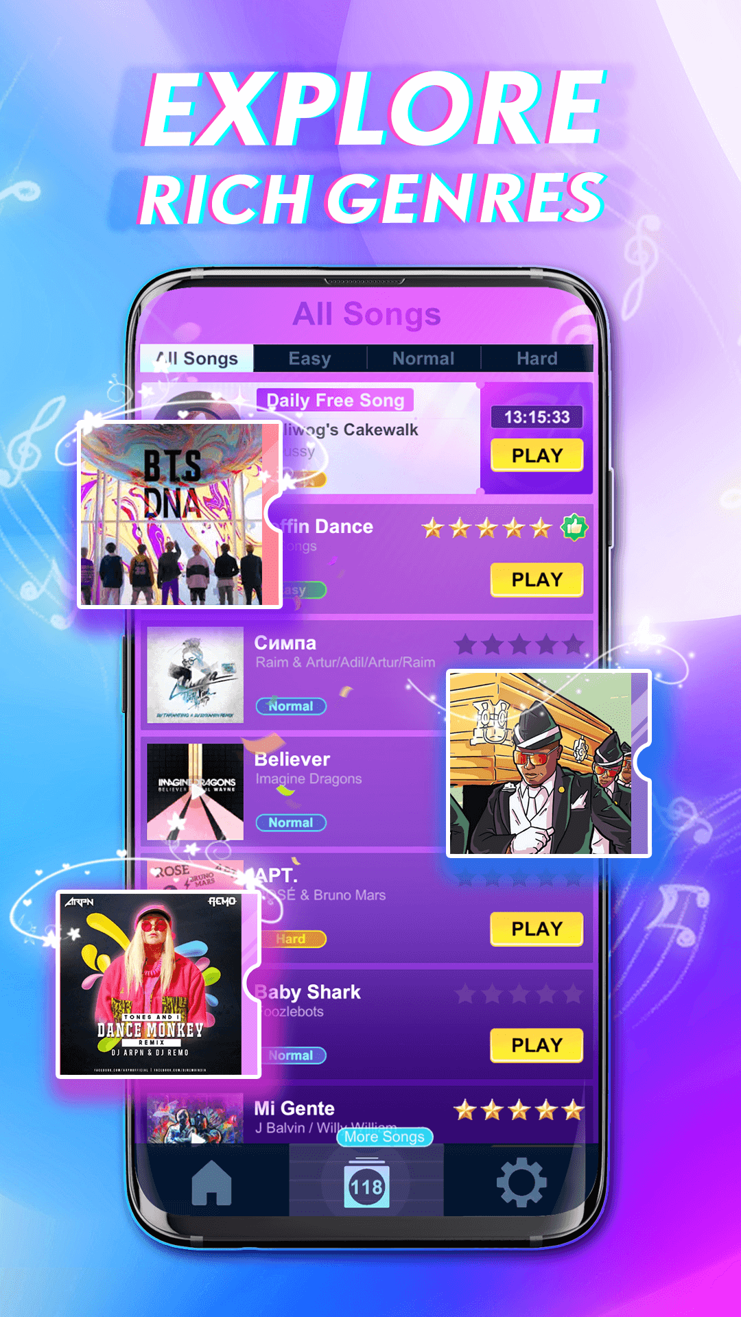 اسکرین شات 5 بازی Piano Rush: Magic Rhythm