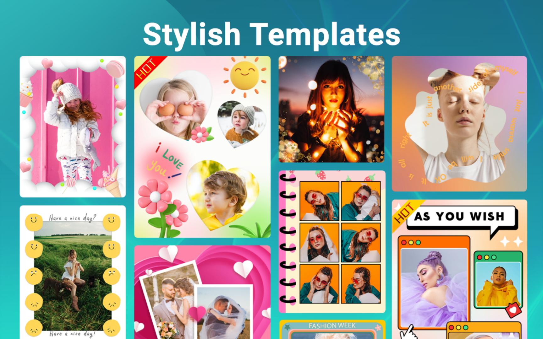 اسکرین شات 2 برنامه Photo Collage Maker:Pic Editor