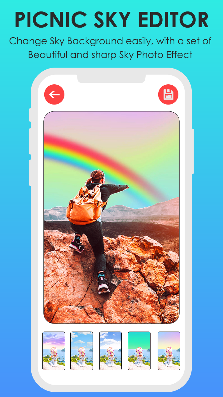 اسکرین شات 6 برنامه PicNic Sky Photo Filter Editor
