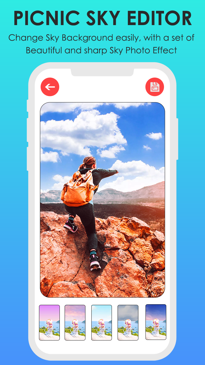 اسکرین شات 8 برنامه PicNic Sky Photo Filter Editor