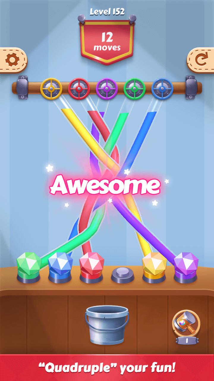 اسکرین شات 3 بازی Tangle Fun 3D- Untie all knots